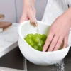 Rice Drain Basket Rice Filter Fruit and Vegetable – Image 4