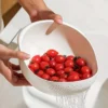 Rice Drain Basket Rice Filter Fruit and Vegetable – Image 3