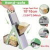 Upgraded Green Mandolin Slicer with Adjustable – Image 3